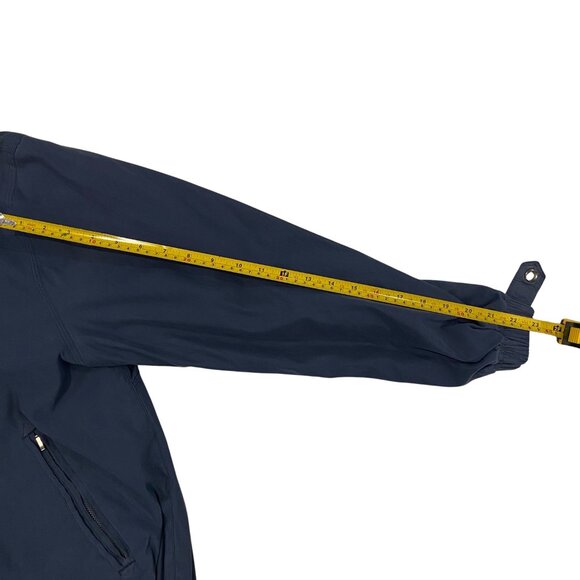 St. Johns Bay Navy Workwear Jacket M w/ Phone Pouch - Picture 8 of 8